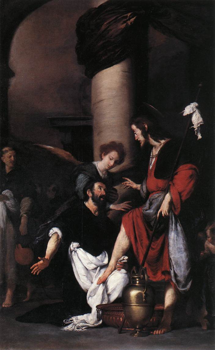 St Augustine Washing the Feet of Christ  fg